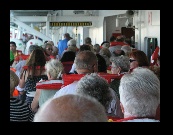 A lifeboat drill as required by law starts out every cruise